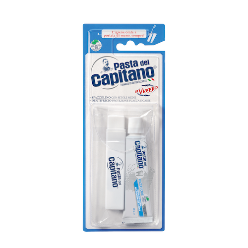 PASTA DEL CAPITANO Набор дорожный (зубная паста 25 мл + зубная щетка складная) Pasta del Capitano Plaques & Cavities #1