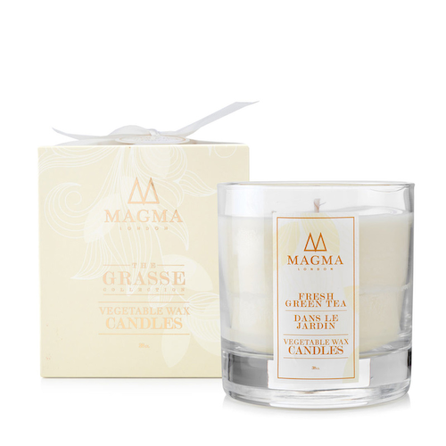 Свеча ароматическая Magma London Grasse Collection. Зеленый чай в саду #1