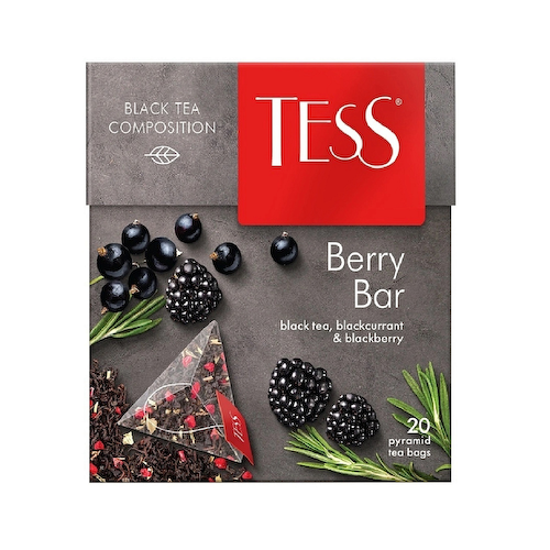 Чай черный ароматизированный Tess Berry Bar, в пирамидках, 20 шт. #1