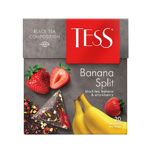 Чай фруктовый Tess Banana Split  в пирамидках, 20 шт. #1