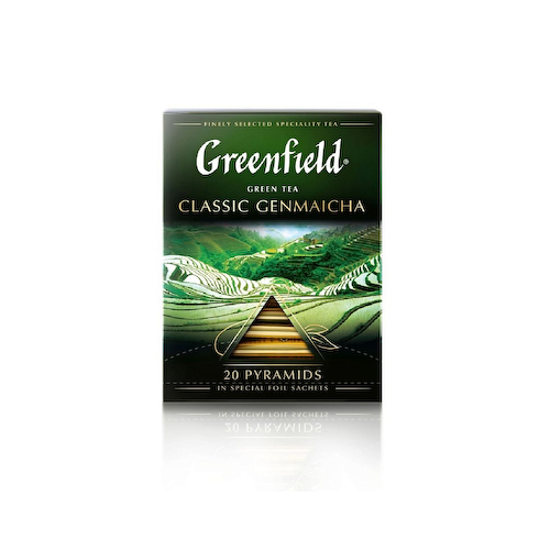 Чай Greenfield Classic Genmaicha зеленый в пирамидках, 20 шт. #1