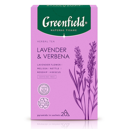 Чай Greenfield Natural Tisane Lavender & Verbena, 20 шт. #1