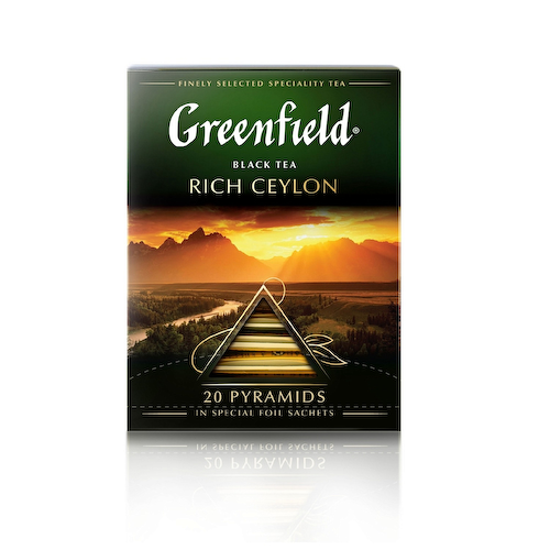 Чай Greenfield Rich Ceylon черный в пирамидках, 20 шт. #1