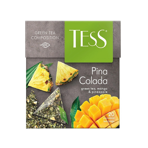 Чай зеленый Tess Pina Colada, в пирамидках, 20 шт. #1