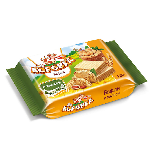Вафли Коровка с халвой 150 гр. #1