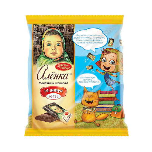 Молочный шоколад Алёнка, Красный Октябрь, 210 гр. #1