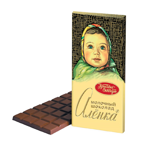 Молочный шоколад Алёнка, Красный Октябрь, 200 гр. #1