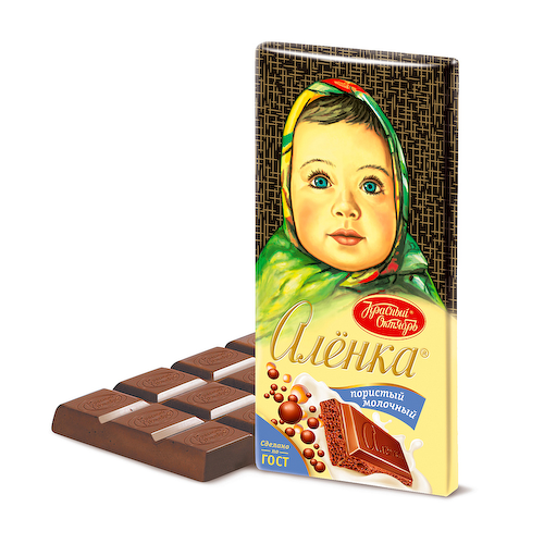 Шоколад Алёнка Пористый, Красный Октябрь, 95 гр. #1