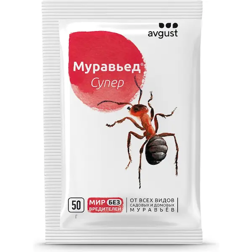 Средство для защиты Avgust садовых растений от вредителей «Муравьед Супер» 50 г #1