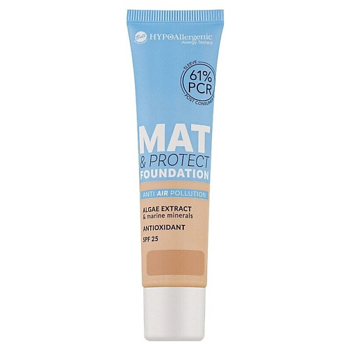 BELL Тональная основа Hypoallergenic Mat & Protect Foundation SPF 25 #1