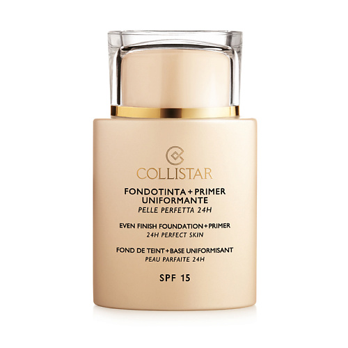 COLLISTAR База под макияж и тональное средство Even Finish Foundation + Primer SPF 15 #1