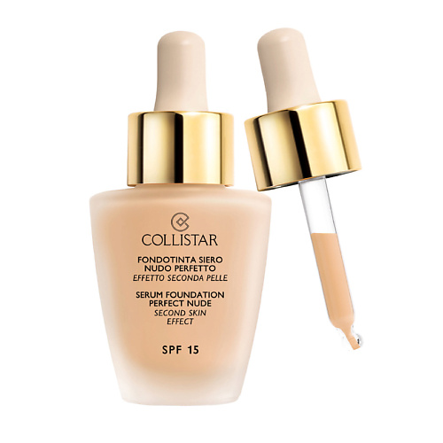 COLLISTAR Тональная основа-сыворотка идеальный нюд SPF 15 Perfect Nude Serum Foundation #1
