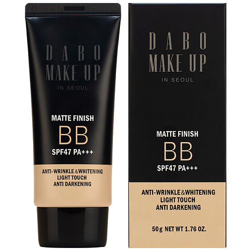 DABO Крем тональный матирующий SPF47 PA+++ Mate Finish BB #1