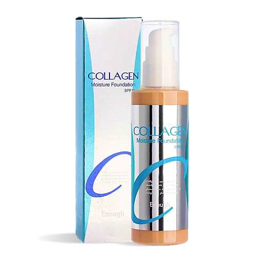 ENOUGH Солнцезащитный тональный крем для лица матовый Collagen #1