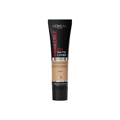 L'ORÉAL PARIS Ультраматирующий стойкий тональный крем 32ч Матовое Покрытие Infailible Matte Cover #1