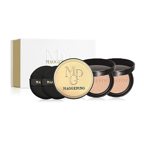 MAOGEPING Тональный кушон Luxury Caviar Flawless Cushion + 2 рефилла #1