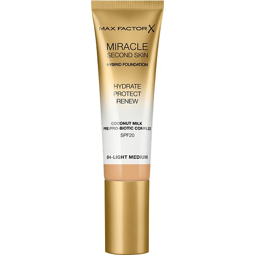 MAX FACTOR Тональная основа Miracle Touch Second Skin #1