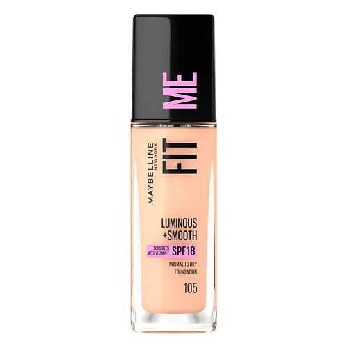 MAYBELLINE NEW YORK MAYBELLINE Тональный крем Fit Me! Luminous + Smooth SPF 18 #1