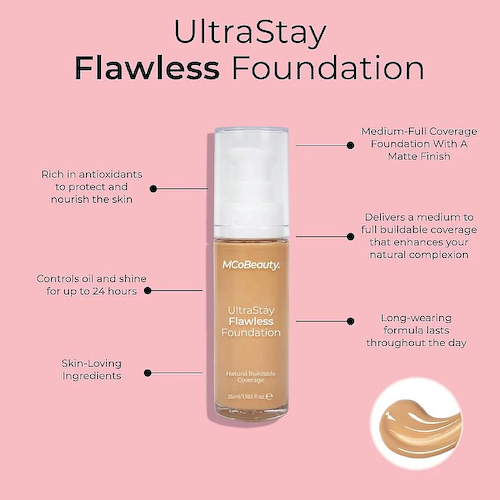 MCOBEAUTY Тональное средство Ultrastay Flawless Foundation #1