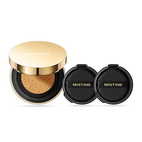 MISTINE Кушон BLUR MATTE AIR Golden и 2 сменных блока #1