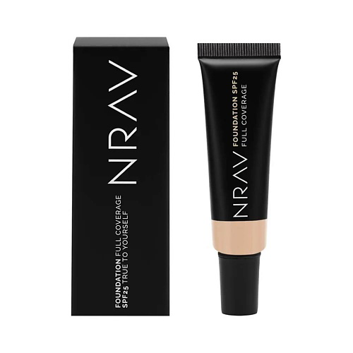 NRAV Тональная основа с SPF 25 FOUNDATION FULL COVERAGE #1