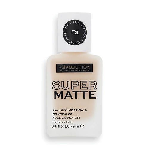 RELOVE REVOLUTION Тональная основа и консилер SUPERMATTE 2 IN 1 #1