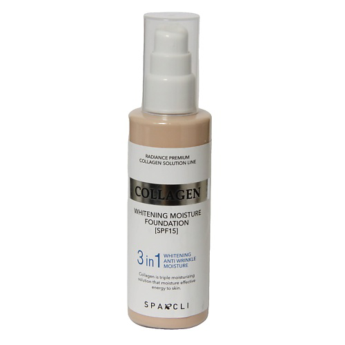 SPARCLI Тональный крем SPF15 с коллагеном увлажняющий, эффект отбеливания кожи #1