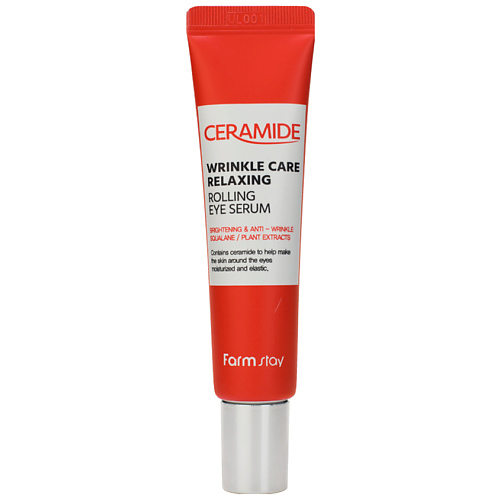 FARMSTAY Сыворотка для кожи вокруг глаз укрепляющая с керамидами Ceramide Wrinkle Care Relaxing Rolling Eye Serum 25 #1