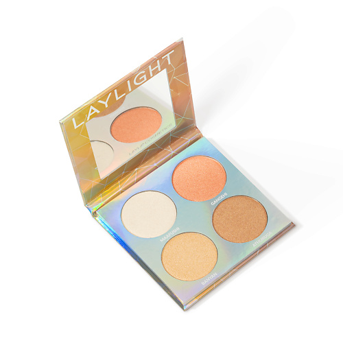 LAYLA Палитра из 4 хайлайтеров Palette Laylight #1