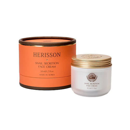 HERISSON Крем для лица "с секретом улитки" Snail Secretion Face Cream 50 #1