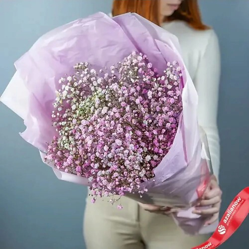 AZALIANOW ЦВЕТЫ. ПОДАРКИ. ДЕКОР Букет из 7 радужных гипсофил «Розовое сердце» #1
