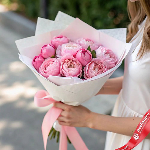 AZALIANOW ЦВЕТЫ. ПОДАРКИ. ДЕКОР Букет из 9 розовых роз «Девочка по имени хочу» #1