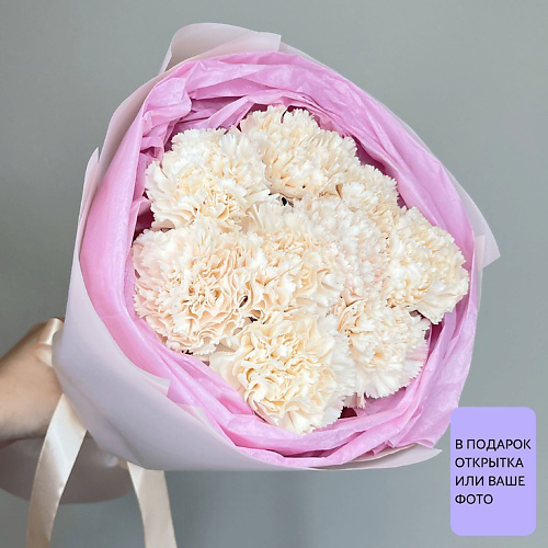 БЕТТЕР ГИФТС Букет Creamy Garden из 9 кремовых диантусов #1