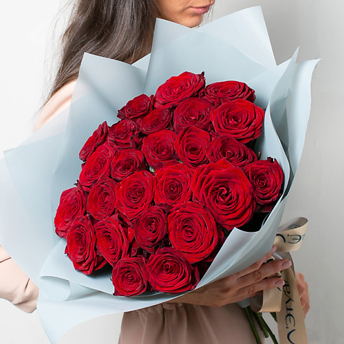 ЛЭТУАЛЬ FLOWERS Букет из бордовых роз 25 шт. (40 см) #1