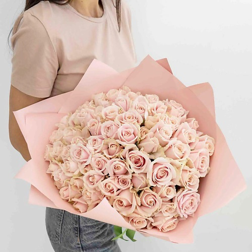 ЛЭТУАЛЬ FLOWERS Букет из нежных роз 71 шт. ( 40 см) #1
