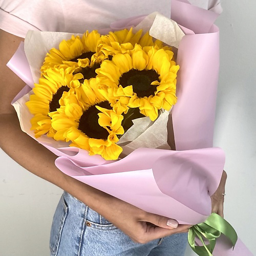 ЛЭТУАЛЬ FLOWERS Букет из подсолнухов 5 шт. #1