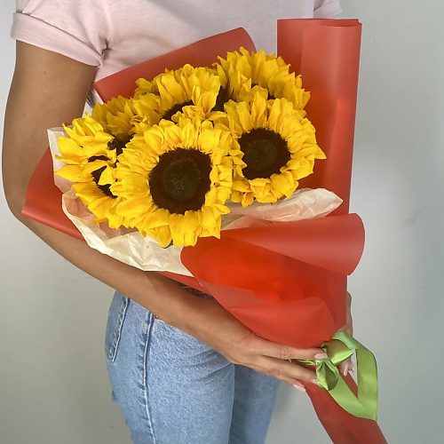 ЛЭТУАЛЬ FLOWERS Букет из подсолнухов 7 шт. #1