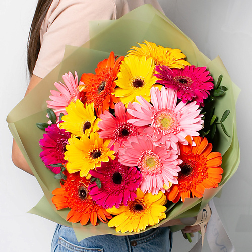 ЛЭТУАЛЬ FLOWERS Букет из разноцветных Гермини 15 шт. #1