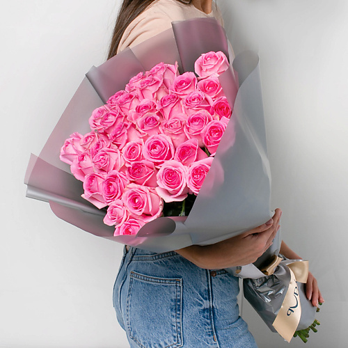 ЛЭТУАЛЬ FLOWERS Букет из розовых роз 35 шт. (40 см) #1