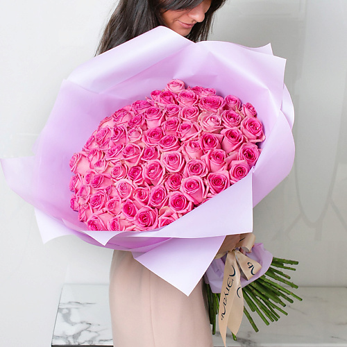 ЛЭТУАЛЬ FLOWERS Букет из розовых роз 101 шт. (40 см) #1