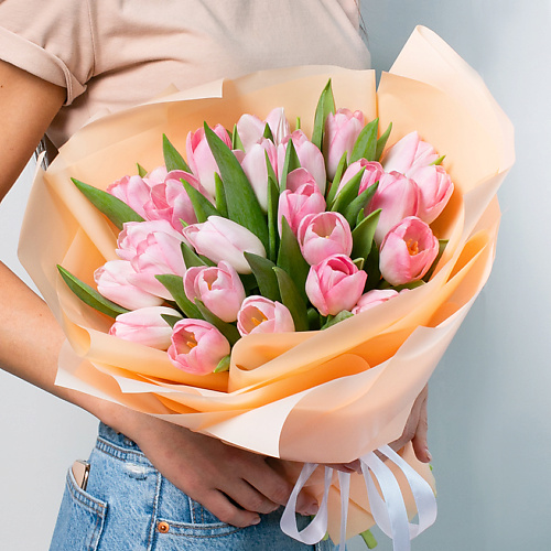 ЛЭТУАЛЬ FLOWERS Букет из розовых тюльпанов 25 шт. #1