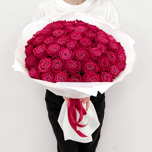 ЛЭТУАЛЬ FLOWERS Букет из розовых роз Шангрила 45 шт #1