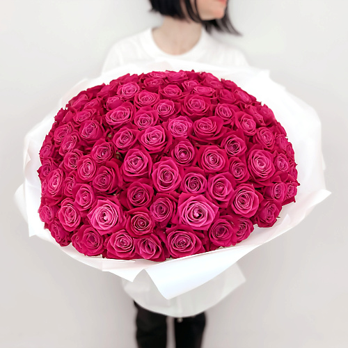 ЛЭТУАЛЬ FLOWERS Букет из розовых роз Шангрила 71 шт #1