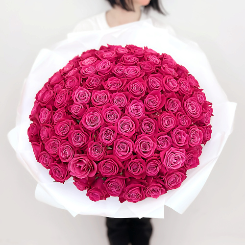 ЛЭТУАЛЬ FLOWERS Букет из розовых роз Шангрила 101 шт #1