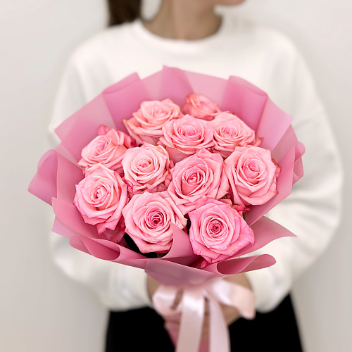 ЛЭТУАЛЬ FLOWERS Букет из розовых роз 11 шт #1