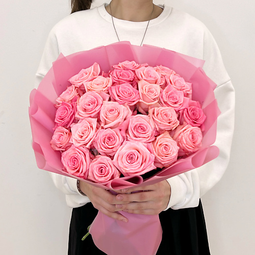 ЛЭТУАЛЬ FLOWERS Букет из розовых роз 25 шт #1