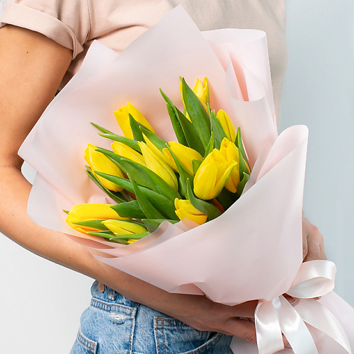 ЛЭТУАЛЬ FLOWERS Букет из желтых тюльпанов 15 шт. #1