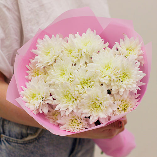 ЛЭТУАЛЬ FLOWERS Букет "Симфония" из белых хризантем #1