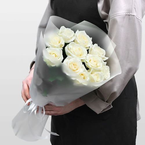 STUDIO FLORISTIC Букет белых Роз 60 см «Белоснежная Красота» #1