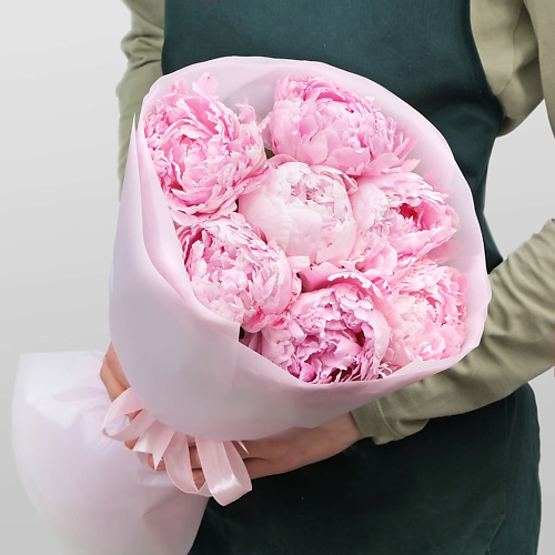 STUDIO FLORISTIC Букет из 7 Пионов «Розовые Хлопья» #1